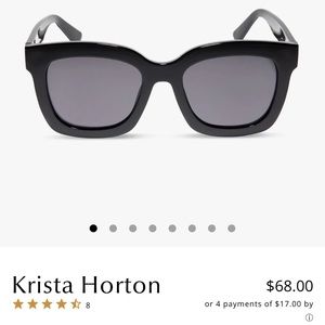 NWT Krista Horton Diff Sunglasses Color: Black Style: Kamp